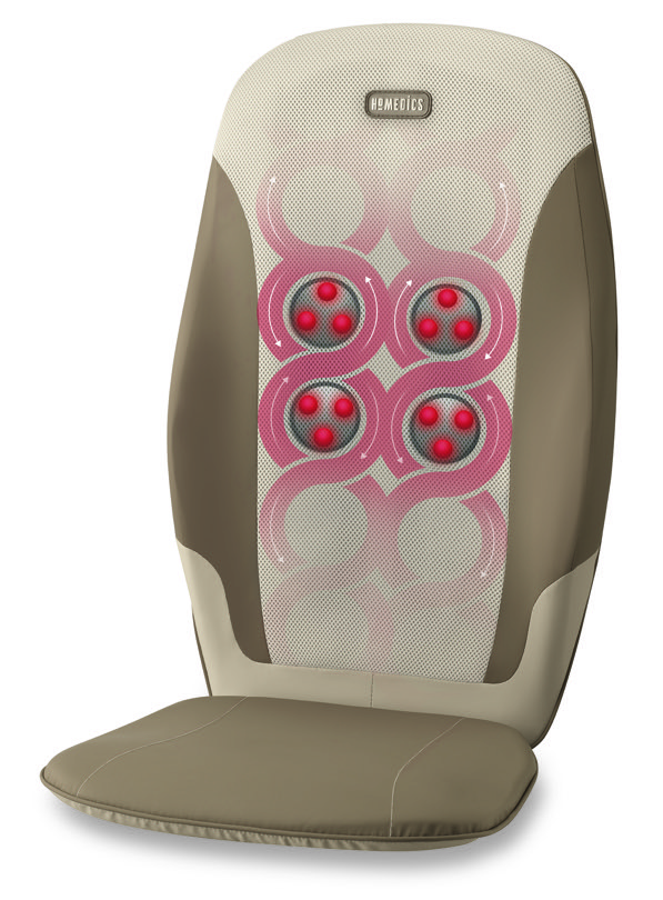 Dual Shiatsu Massage Cushion with heat (MCS-370H-CA)
